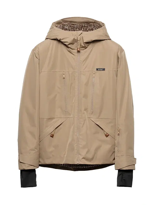 Men's Technical Fabric Jacket - Beige Khaki