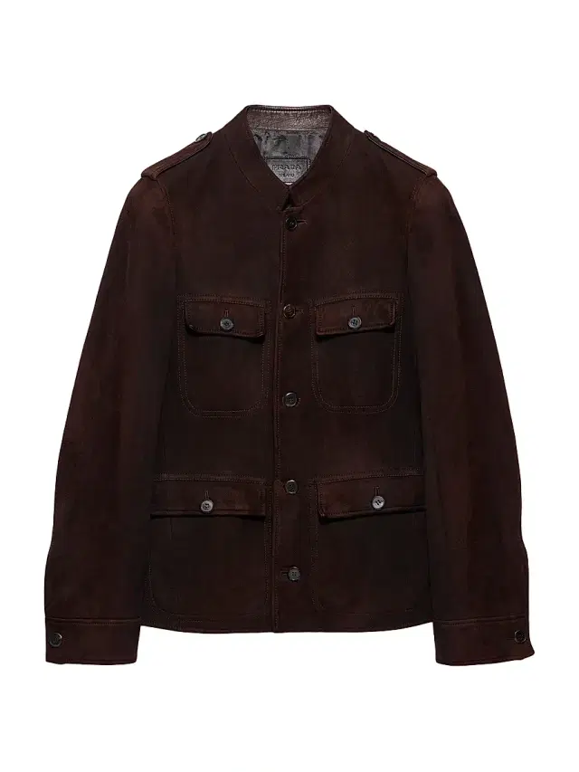 Men's Suede Jacket - Brown