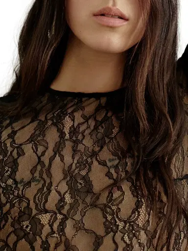 The New Arrivals Ilkyaz Ozel Women's Vivienne Lace Jersey Maxi Dress - Midnight Sky - Size 10 | Thumbnail 4 The New Arrivals Ilkyaz Ozel Women's Vivienne Lace Jersey Maxi Dress - Midnight Sky - Size 10 | Thumbnail 4