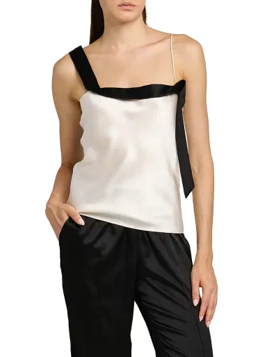 Tom Ford Women's Asymmetric Silk Cami Top | Thumbnail 3 Tom Ford Women's Asymmetric Silk Cami Top | Thumbnail 3