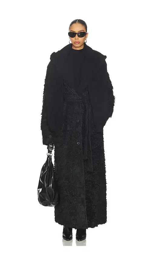 MARRKNULL Two-piece Waxed Trench Coat