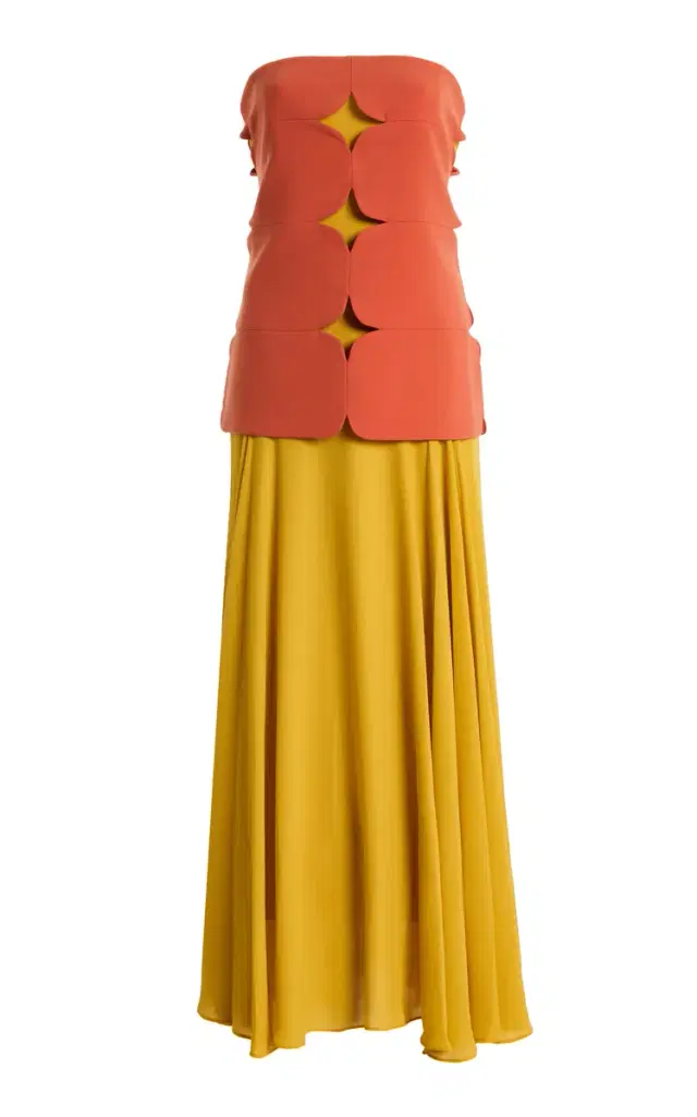 Rasha Strapless Cutout Midi Dress