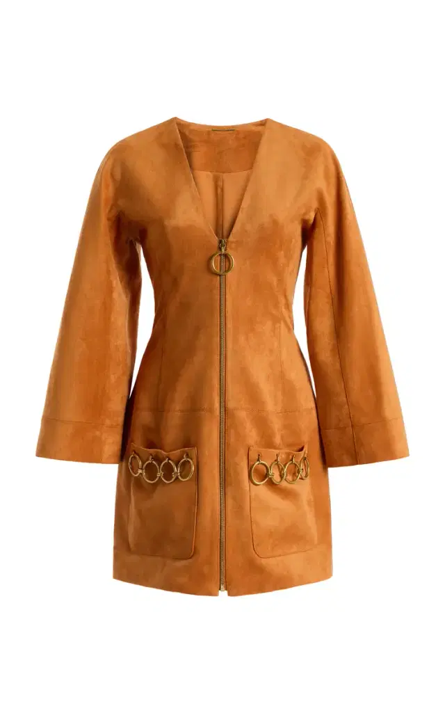 Anesa Faux Suede Mini Dress