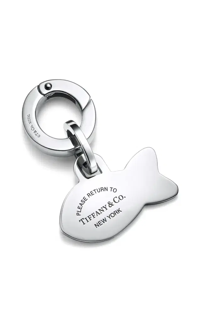 Exclusive Return to Tiffany™ Stainless Steel Pet Collar Fish Charm - Silver