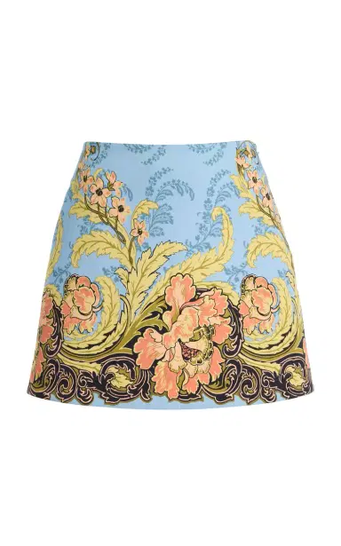 Cara Cara Chrissy Cotton-Sateen Mini Skirt | Thumbnail 1 Cara Cara Chrissy Cotton-Sateen Mini Skirt | Thumbnail 1