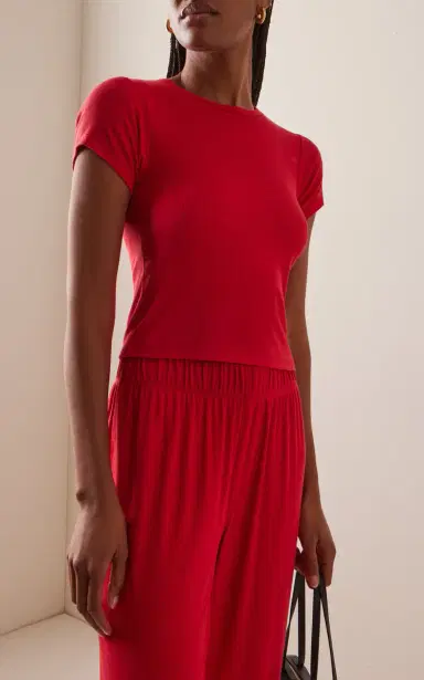 ÉTERNE Baby Ribbed T-Shirt | Thumbnail 2 ÉTERNE Baby Ribbed T-Shirt | Thumbnail 2