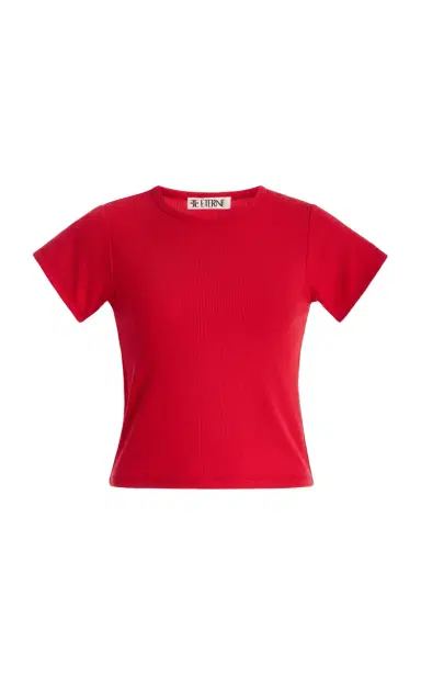 ÉTERNE Baby Ribbed T-Shirt | Thumbnail 8 ÉTERNE Baby Ribbed T-Shirt | Thumbnail 8