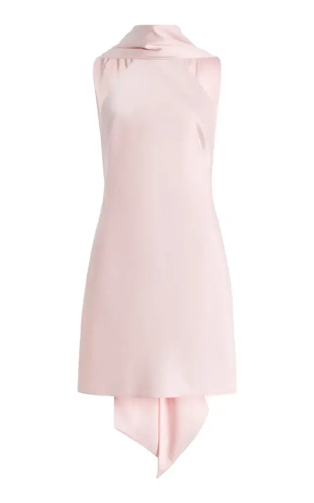 Significant Other Exclusive Lucile Satin Mini Halter Dress