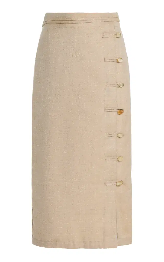 SLOAN Exclusive The Bead Wool-Blend Midi Skirt