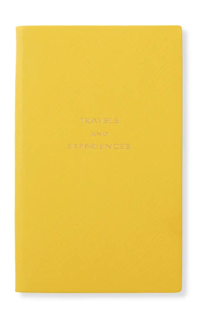 Travels and Experiences Panama Leather Notebook - Yellow Travels and Experiences Panama Leather Notebook - Yellow