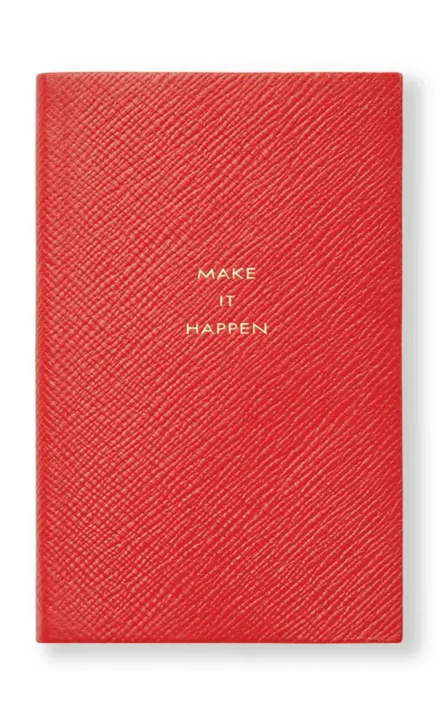 Panama Make It Happen Leather Notebook - Red Panama Make It Happen Leather Notebook - Red