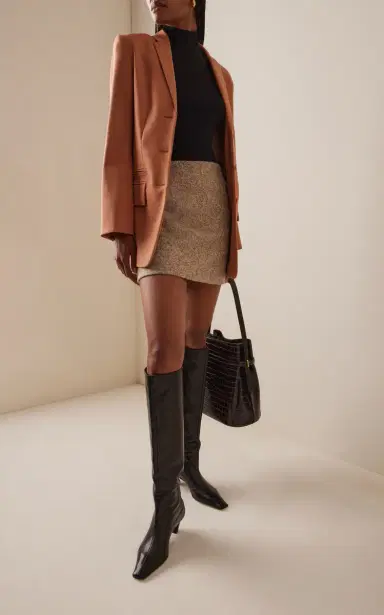 Blazé Milano Coci Alpaca-Wool Mini Skirt | Thumbnail 2