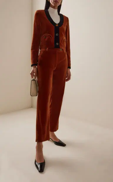 Blazé Milano Nana Cotton-Velvet Pants | Thumbnail 2 Blazé Milano Nana Cotton-Velvet Pants | Thumbnail 2
