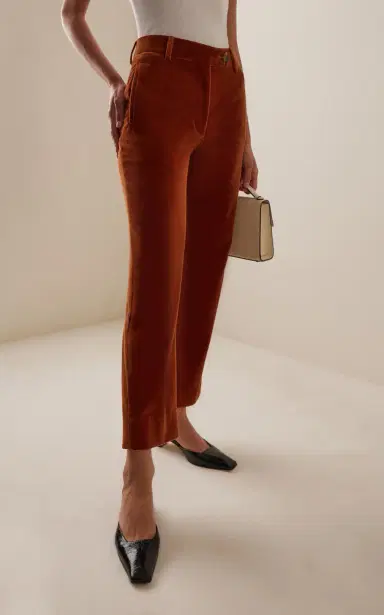 Blazé Milano Nana Cotton-Velvet Pants | Thumbnail 3 Blazé Milano Nana Cotton-Velvet Pants | Thumbnail 3