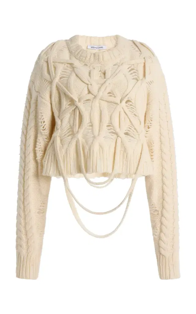Aisling Camps Briar Cable-Knit Wool-Cashmere Sweater