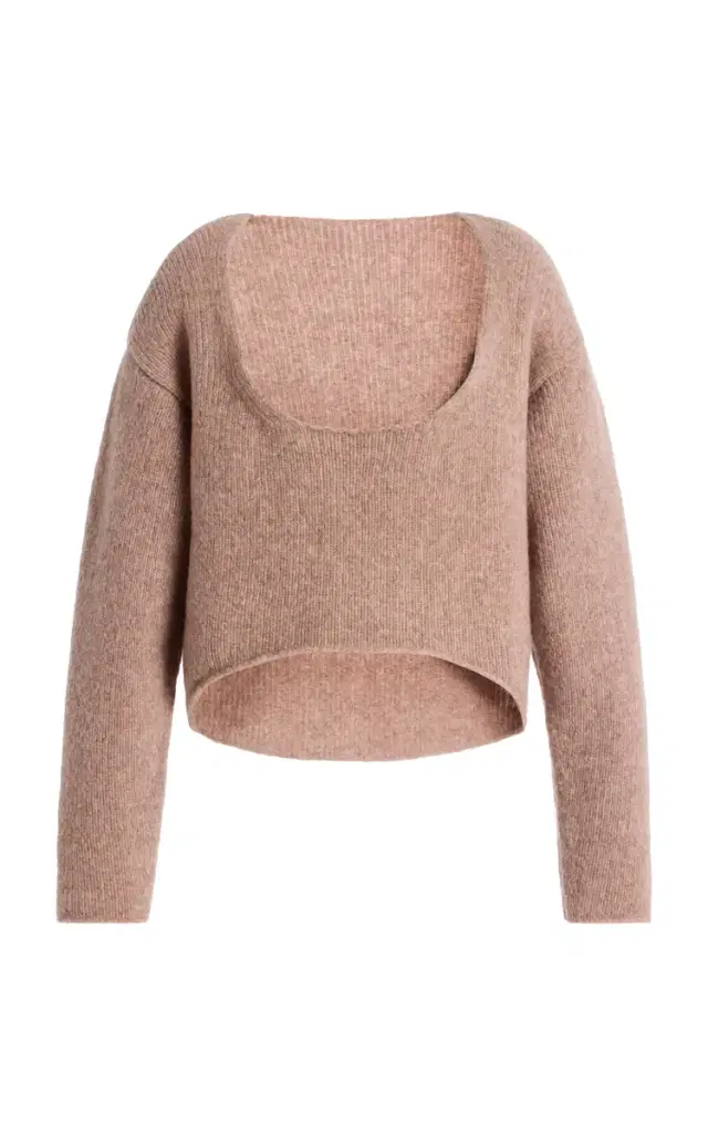 Aisling Camps Reversible Round Wool-Blend Sweater
