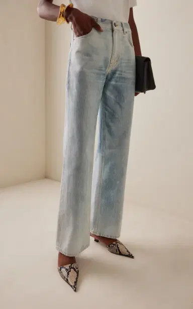 Haikure Korea Rigid Mid-Rise Flared-Leg Jeans | Thumbnail 3
