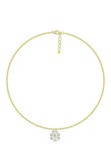 SUTRA Diamond Frost Flake Pendant Necklace | Thumbnail 1