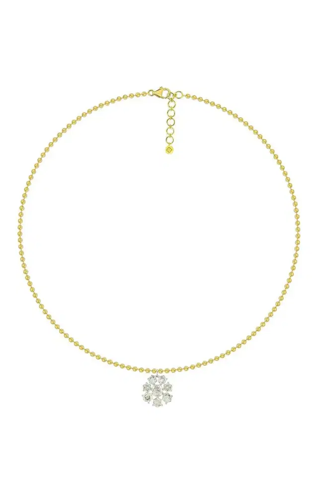 SUTRA Diamond Frost Flake Pendant Necklace