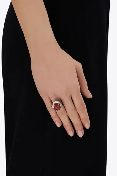 NANIS Diamond Ruby Reverse Double Face Ring | Thumbnail 3
