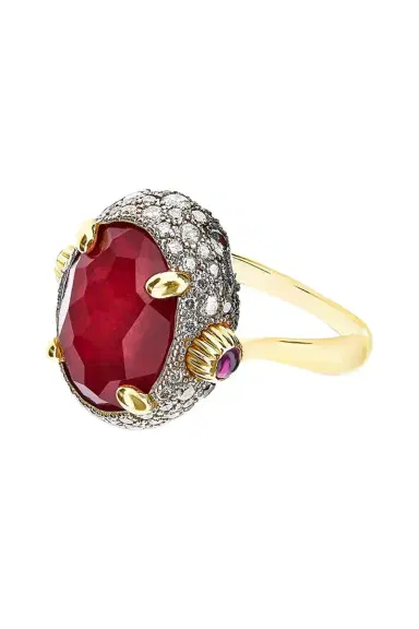 NANIS Diamond Ruby Reverse Double Face Ring | Thumbnail 1