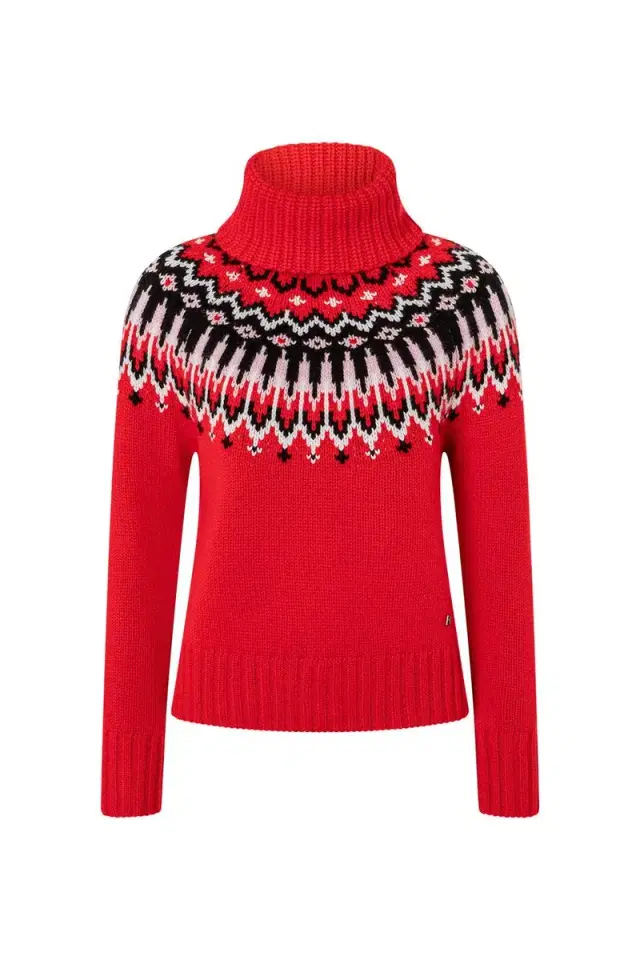 Ingrid Turtleneck Sweater - Fast Red