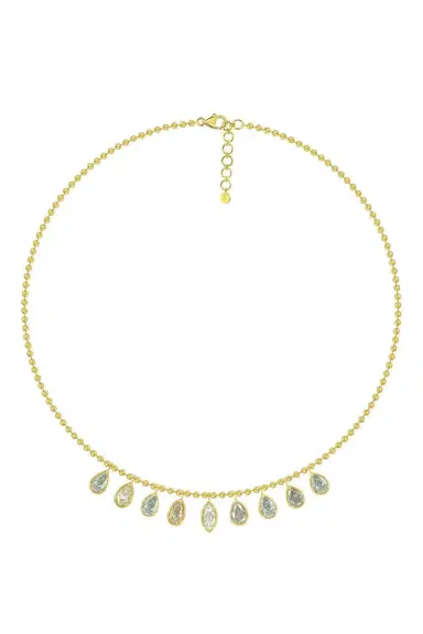 SUTRA Nine Diamond Pendant Drop Necklace | Thumbnail 1 SUTRA Nine Diamond Pendant Drop Necklace | Thumbnail 1