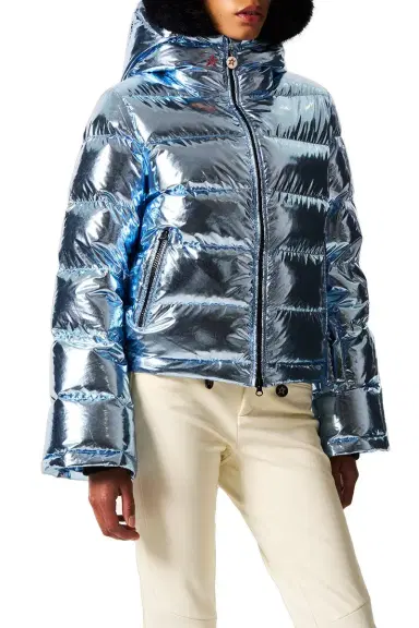 Perfect Moment Polar Flare Ski Jacket II - Light Blue Foil | Thumbnail 2 Perfect Moment Polar Flare Ski Jacket II - Light Blue Foil | Thumbnail 2