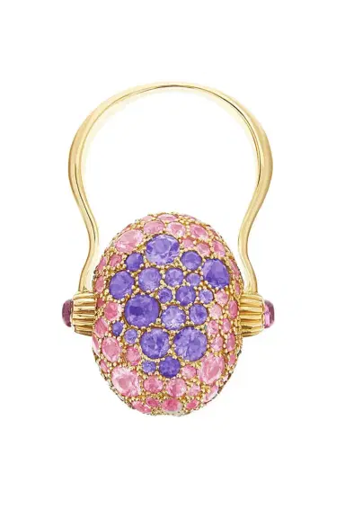 NANIS Sapphire Amethyst Reverse Double Face Large Ring | Thumbnail 6 NANIS Sapphire Amethyst Reverse Double Face Large Ring | Thumbnail 6