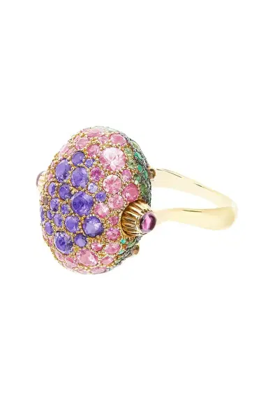 NANIS Sapphire Amethyst Reverse Double Face Large Ring | Thumbnail 1 NANIS Sapphire Amethyst Reverse Double Face Large Ring | Thumbnail 1