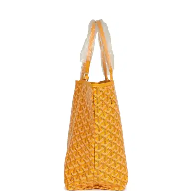 goyard Goyard Goyardine Yellow Saint Louis PM Tote Bag Palladium Hardware | Thumbnail 3