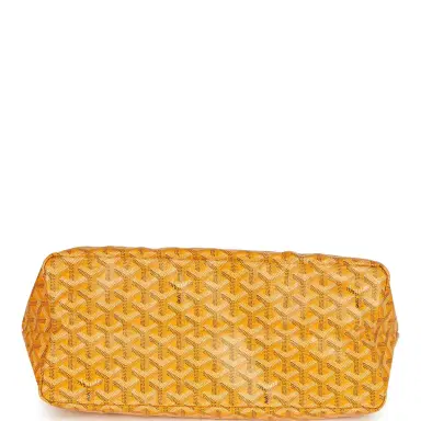 goyard Goyard Goyardine Yellow Saint Louis PM Tote Bag Palladium Hardware | Thumbnail 7