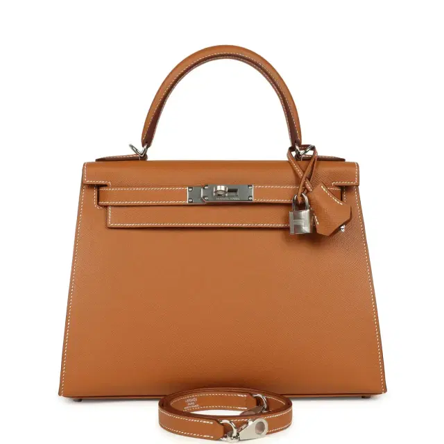 hermes Hermes Kelly Sellier 28 Gold Epsom Palladium Hardware