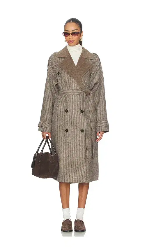 Line & Dot Hugo Plaid Coat