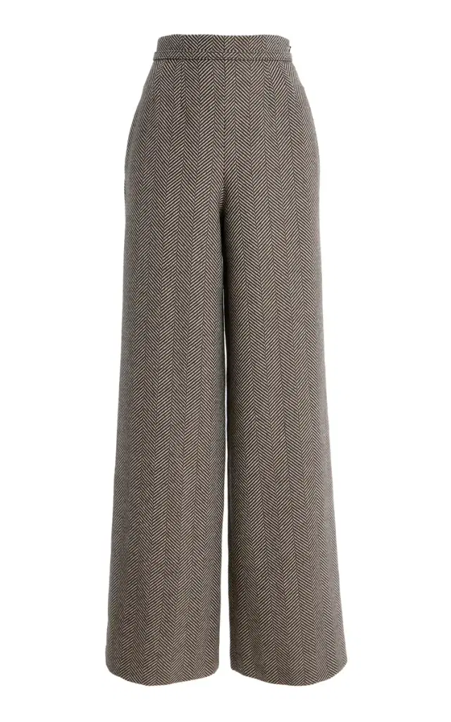 Tailored Cashmere-Blend Wide-Leg Pants