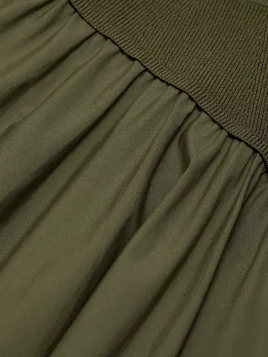 SIMKHAI Women's Ovie Cotton Midi-Skirt - Fern | Thumbnail 7