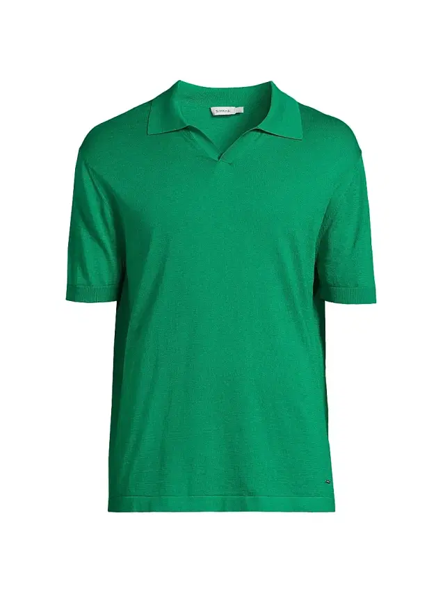 Men's Conan Cotton-Blend Polo Shirt - Sea Green
