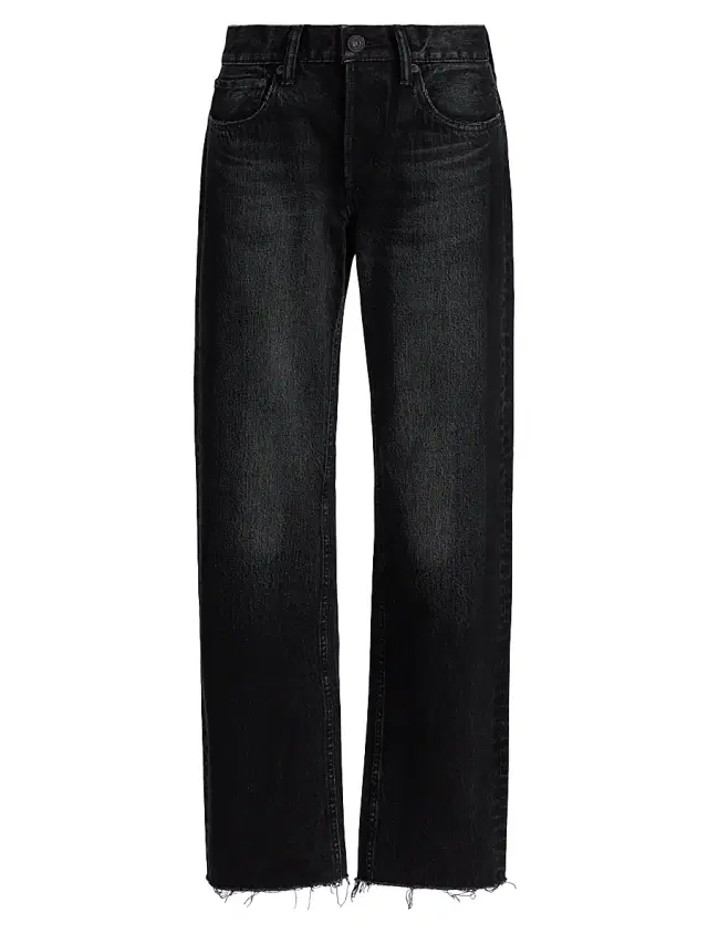 Moussy Vintage Women's Glencoe Straight Low-Rise Jeans - Black