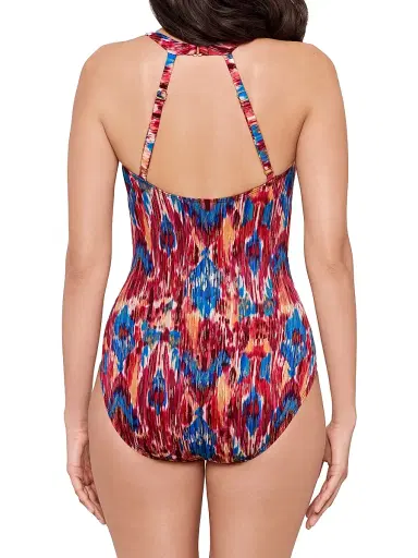 Miraclesuit Swim Women's Ikat Dorado Wrapsody Printed Swimsuit | Thumbnail 4 Miraclesuit Swim Women's Ikat Dorado Wrapsody Printed Swimsuit | Thumbnail 4