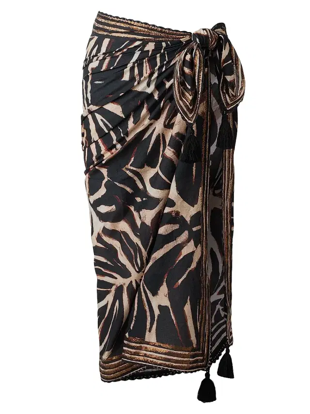 Women's Desert Mirage Pareo - Black Multi
