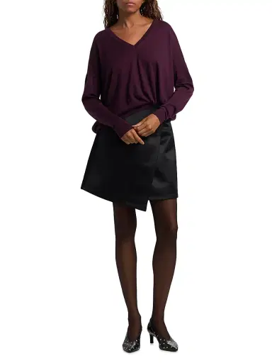 Co Women's V-Neck Cashmere Sweater | Thumbnail 2 Co Women's V-Neck Cashmere Sweater | Thumbnail 2