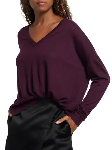 Co Women's V-Neck Cashmere Sweater | Thumbnail 6 Co Women's V-Neck Cashmere Sweater | Thumbnail 6