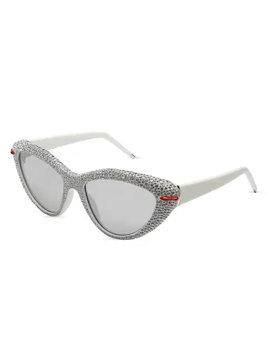 Christian Louboutin Women's Kate 56MM Crystal-Embellished Cat-Eye Sunglasses | Thumbnail 1 Christian Louboutin Women's Kate 56MM Crystal-Embellished Cat-Eye Sunglasses | Thumbnail 1