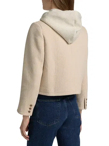 Ba&sh Women's Merry Hooded Jacket - Ecru - Size Medium | Thumbnail 5 Ba&sh Women's Merry Hooded Jacket - Ecru - Size Medium | Thumbnail 5