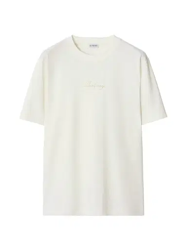 Burberry Men's Ryan Script Logo Relaxed-Fit T-Shirt - Chalk - Size XXL | Thumbnail 1 Burberry Men's Ryan Script Logo Relaxed-Fit T-Shirt - Chalk - Size XXL | Thumbnail 1