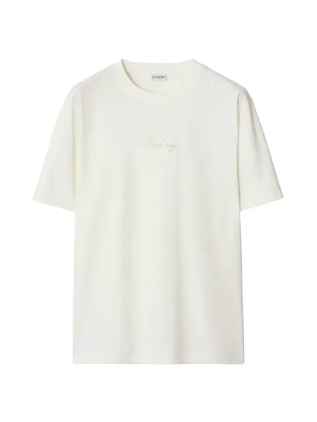 Burberry Men's Ryan Script Logo Relaxed-Fit T-Shirt - Chalk