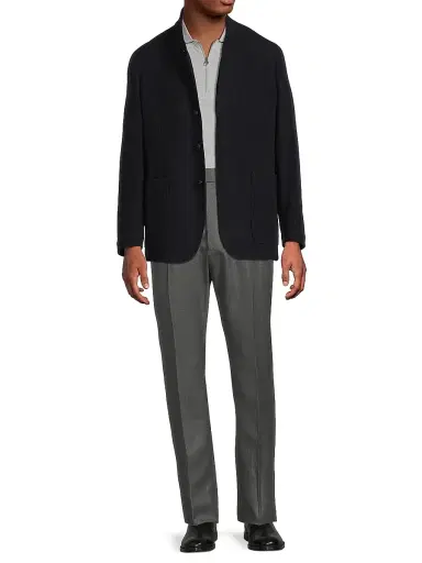 Canali Men's Nuvola Wool Modern-Fit Jacket - Navy | Thumbnail 2