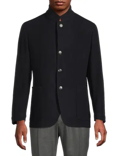 Canali Men's Nuvola Wool Modern-Fit Jacket - Navy | Thumbnail 3
