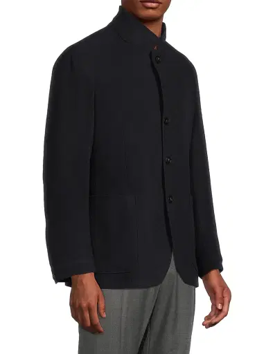 Canali Men's Nuvola Wool Modern-Fit Jacket - Navy | Thumbnail 4