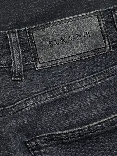 BLK DNM Women's High-Rise Slim-Straight Jeans - Vintage Black - Size 31 | Thumbnail 7